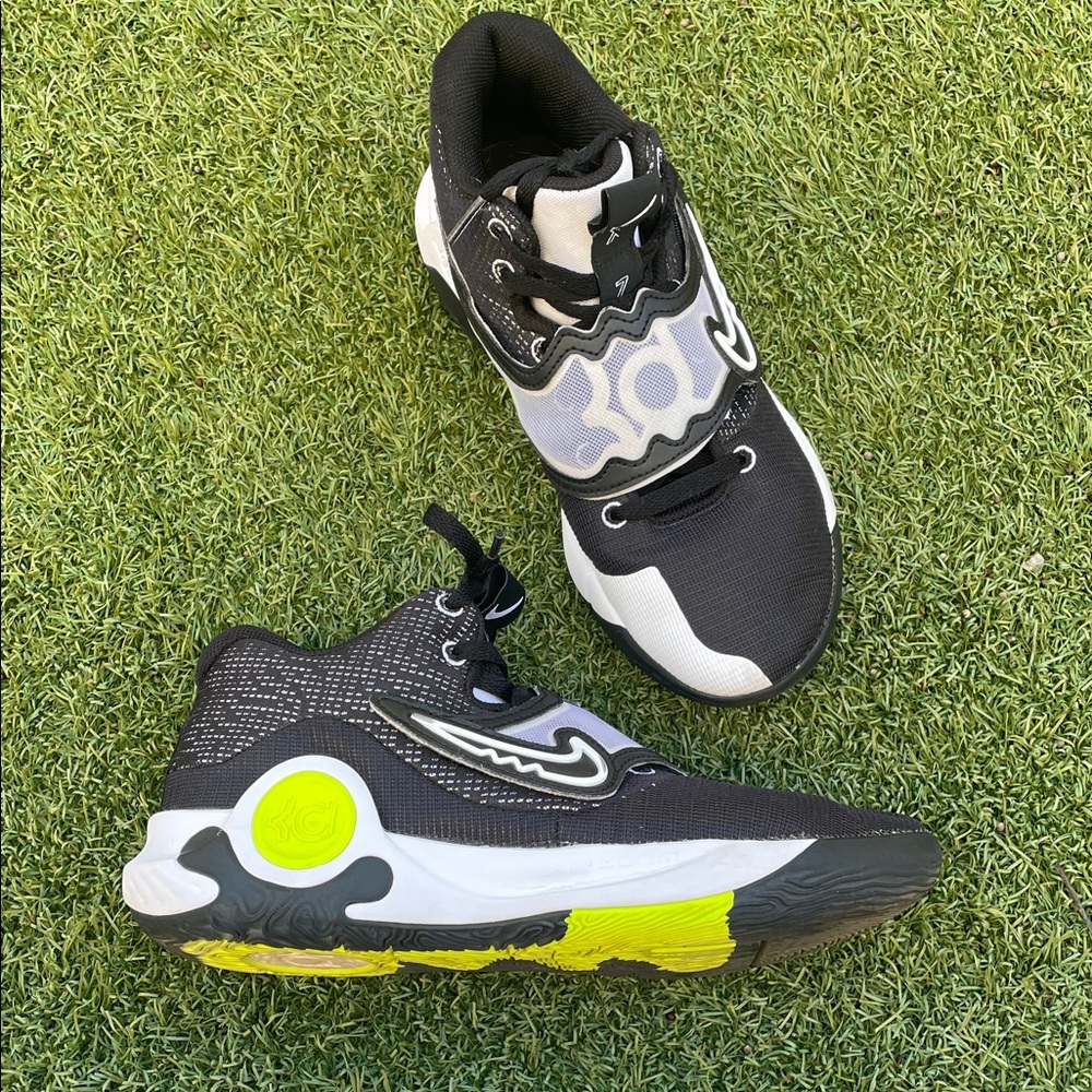 Nike KD Trey 5 X Black Volt White Sneakers with Neon Accents